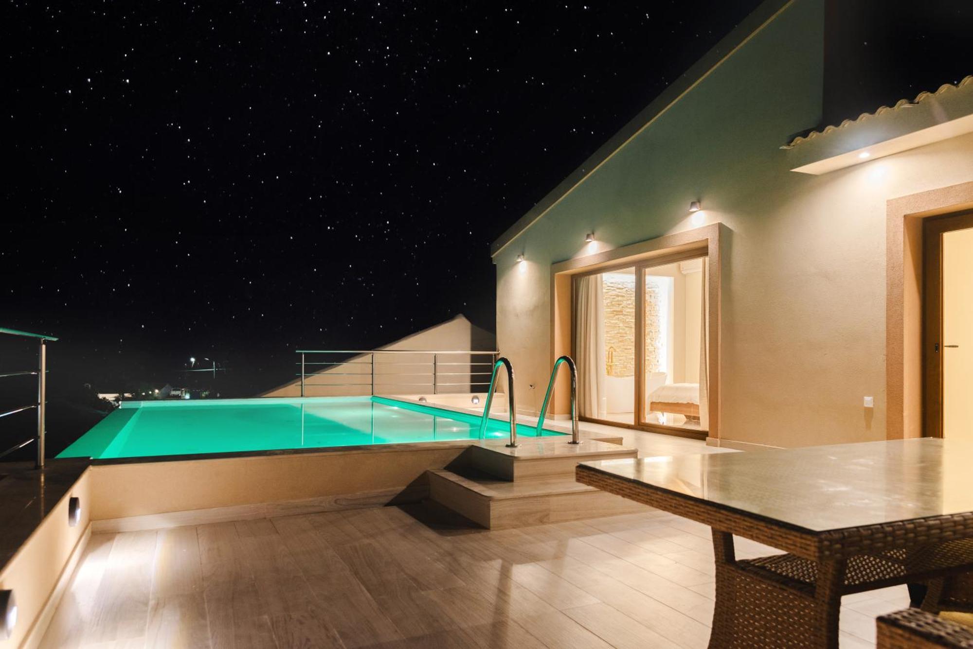 Villa Vasillis-Heated Swimming Pool With Infinity View Vitalades Luaran gambar