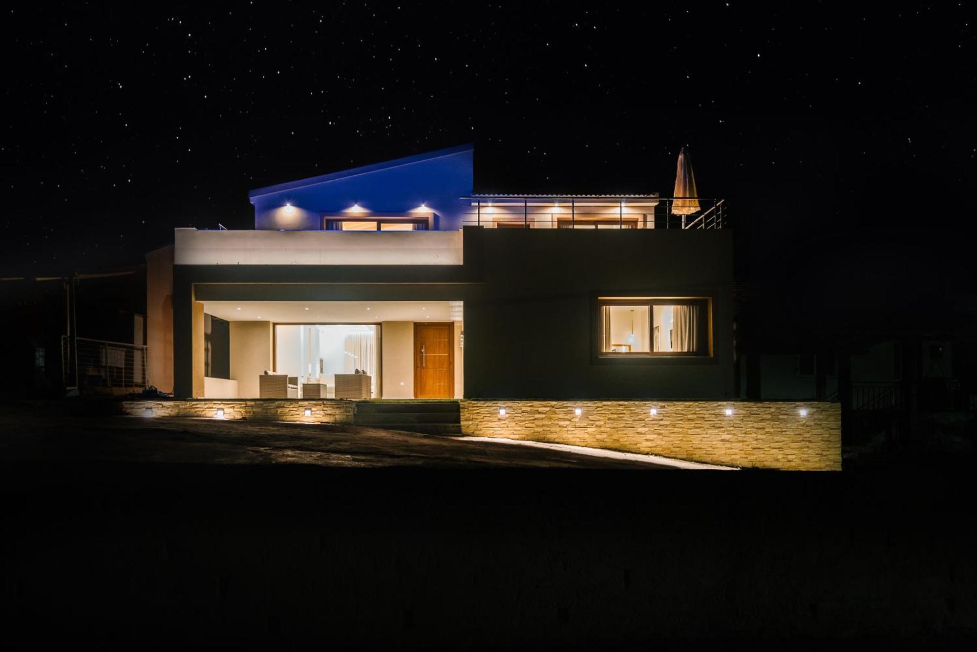 Villa Vasillis-Heated Swimming Pool With Infinity View Vitalades Luaran gambar