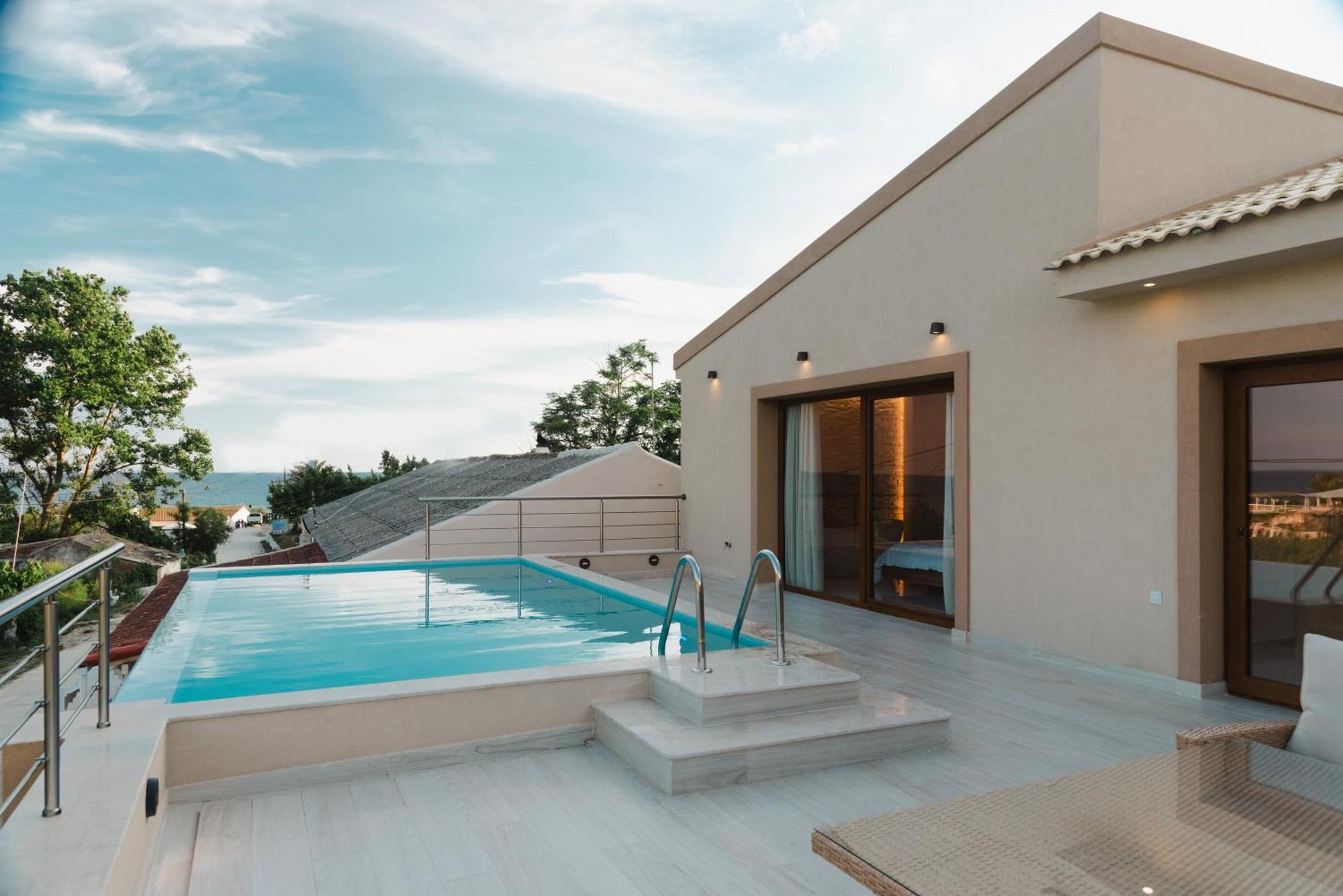 Villa Vasillis-Heated Swimming Pool With Infinity View Vitalades Luaran gambar