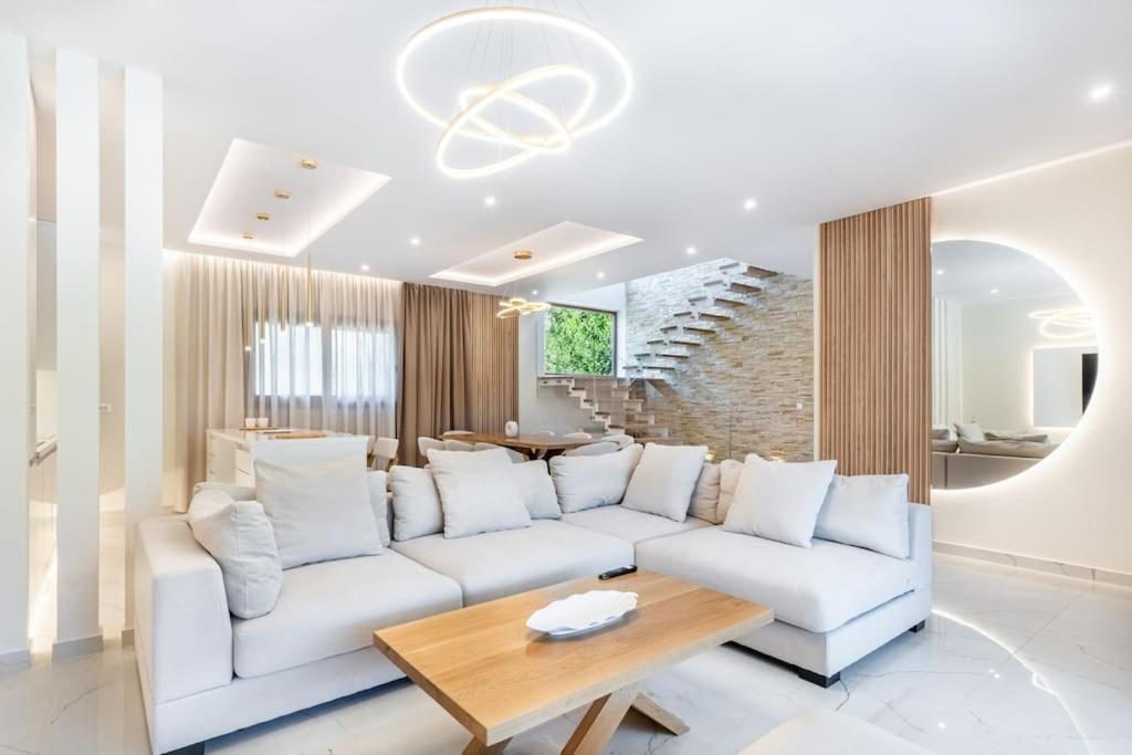 Villa Vasillis-Heated Swimming Pool With Infinity View Vitalades Luaran gambar
